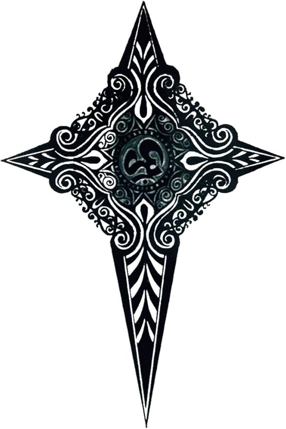 2 包 | 假纹身 | 艺术设计转移/贴纸 | 适合身体,手臂,腿等 | (21cm x